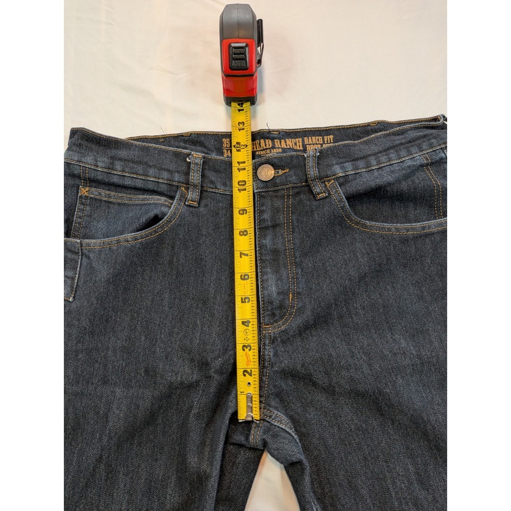 Redhead Ranch Ranch Fit Boot Cut Jeans 35x34 Dark Indigo Stretch - Picture 7 of 12